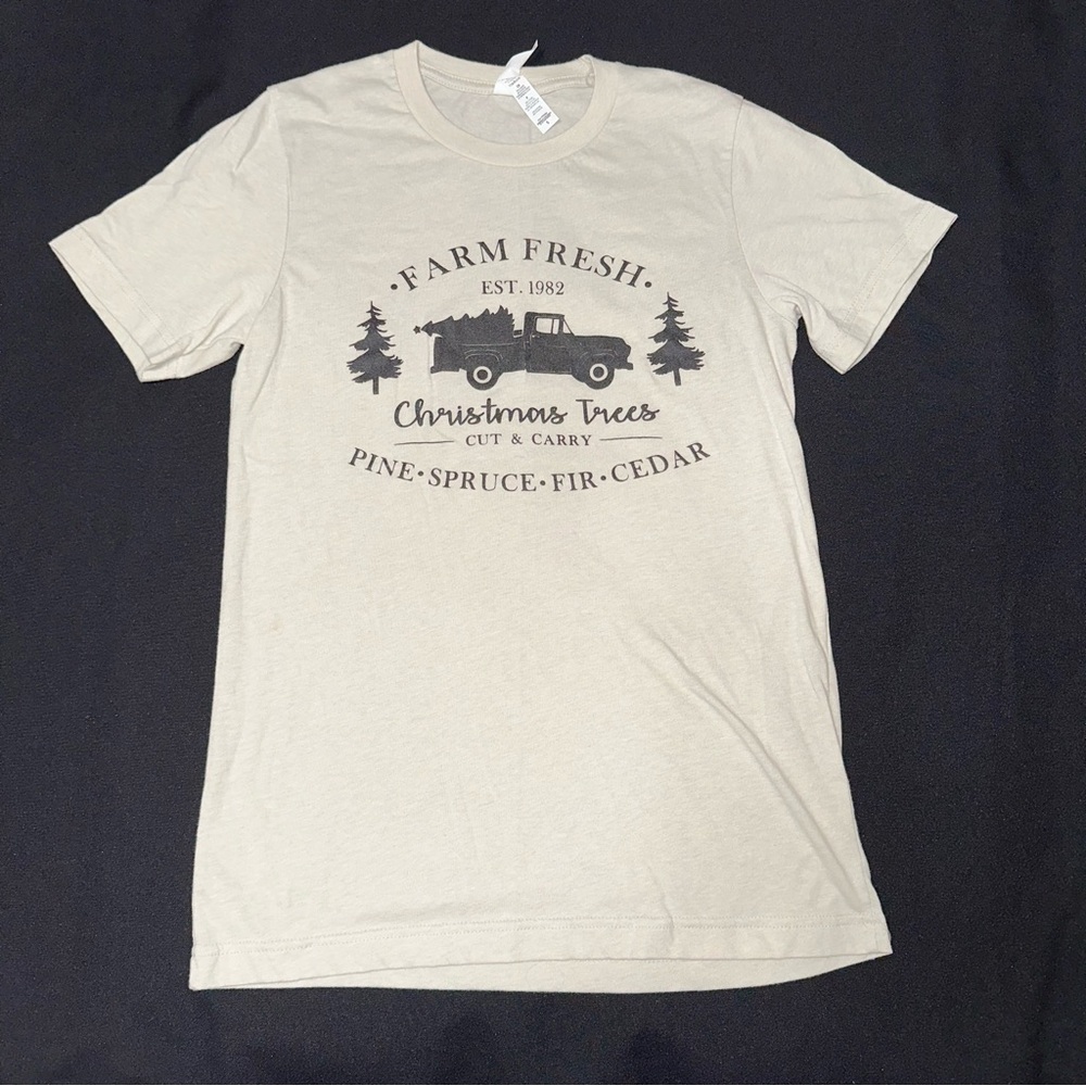 Christmas tree‎ t-shirt ladies size small holiday tee